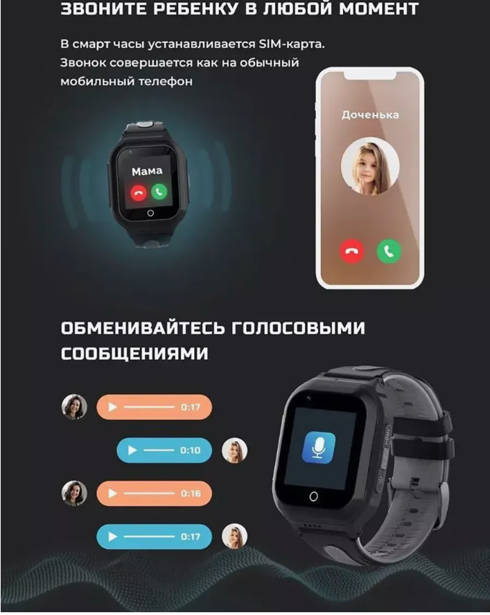 Умные часы KidsWatch DF70K (KT24S)
