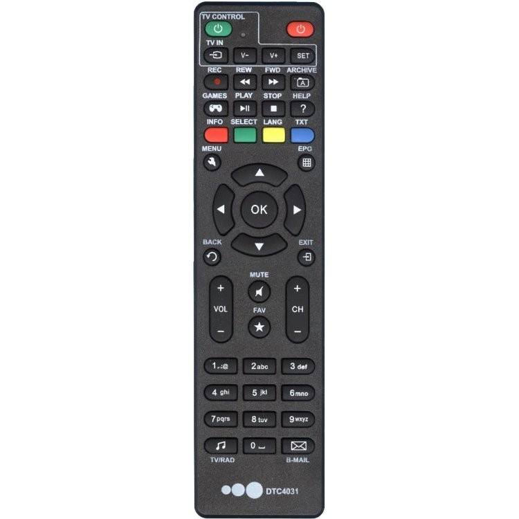 Пульт Huayu DTC4031 для ресиверов Akado
