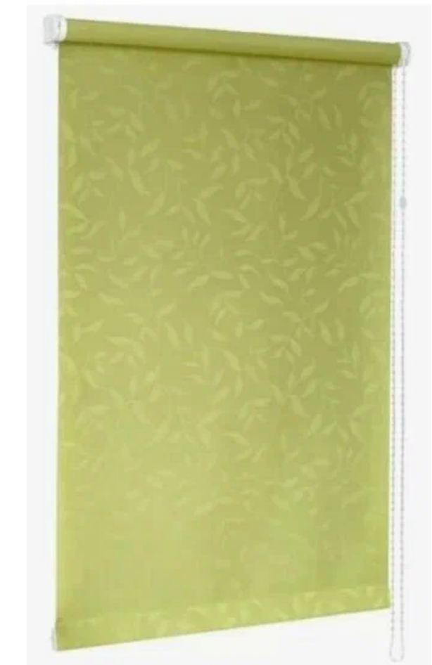Штора рулонная СРШ-01М-8257 66(62)/170 жаккард салатовый оливияРБ