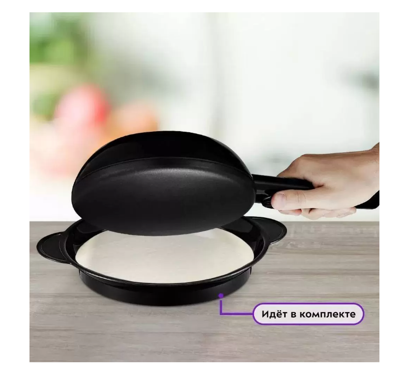 Блинница Kitfort КТ-1677 черный