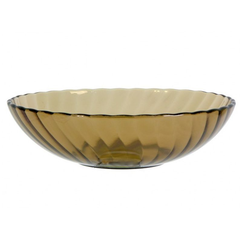 Тарелка глубокая 19см стекло ELICA дымка (6/24) 62100