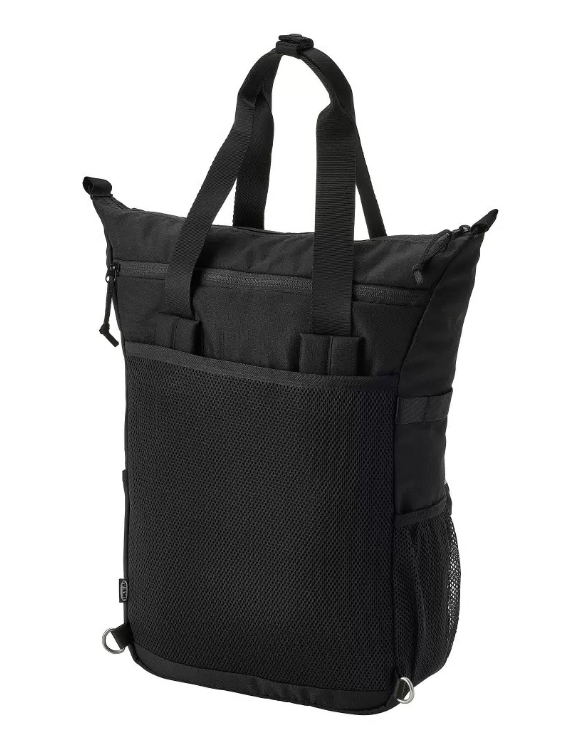 Сумка-рюкзак мужская IKEA ВЭРЛДЕНС черная, 31х15х49 см