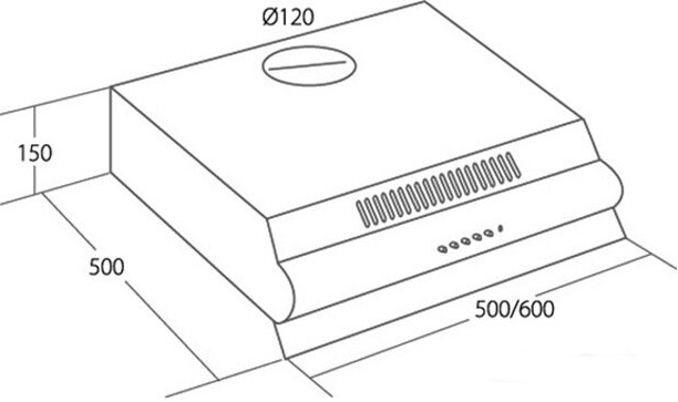 Вытяжка подвесная Akpo WK-7 P3060