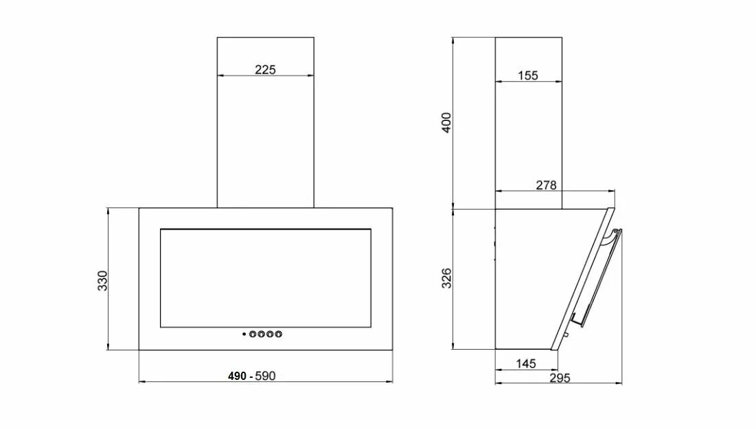 Кухонная вытяжка ELIKOR Коралл 60П-430-К3Д_белый/белое.стекло