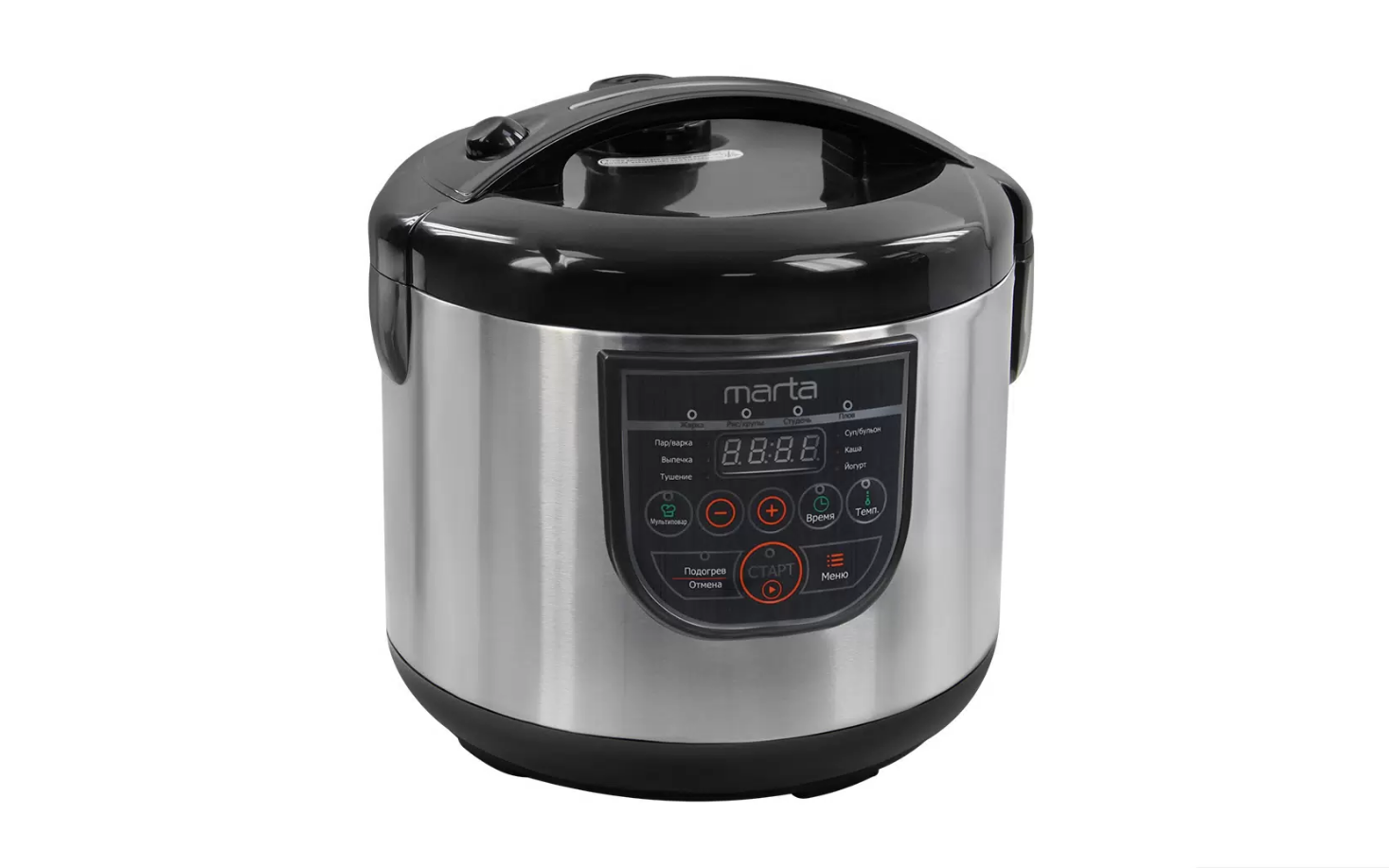 Мультиварка Marta MT-4322 серебристый, черный