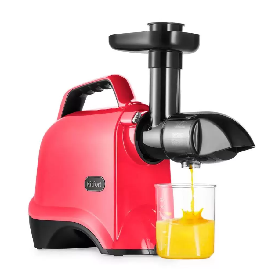 Соковыжималка шнековая Kitfort КТ-1142-1 150 Вт розовый