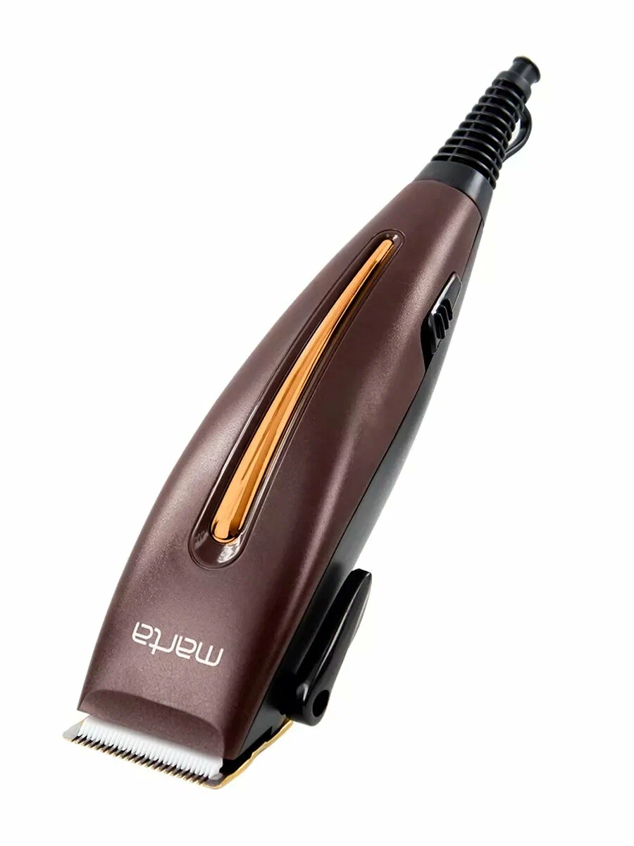 Машинка для стрижки триммер MARTA MT-2219 коричневый оникс
