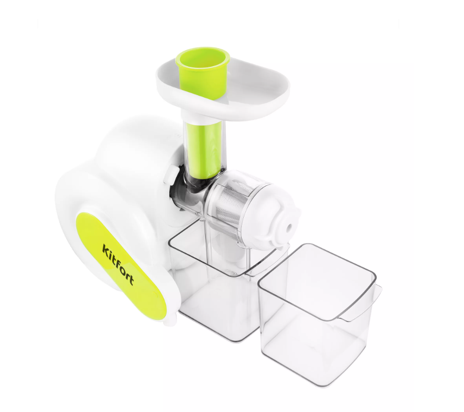 Соковыжималка шнековая Kitfort KT-1110-1 white/green