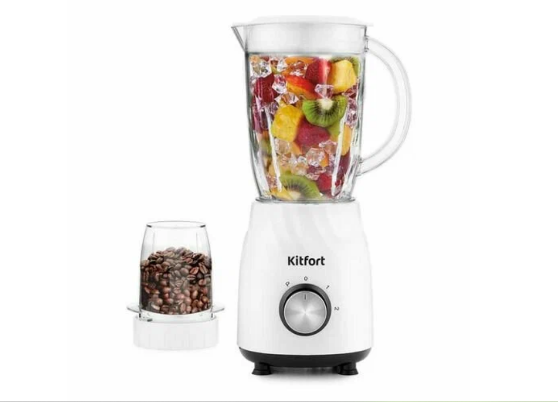 Блендер KitFort КТ-1379, стационарный, белый