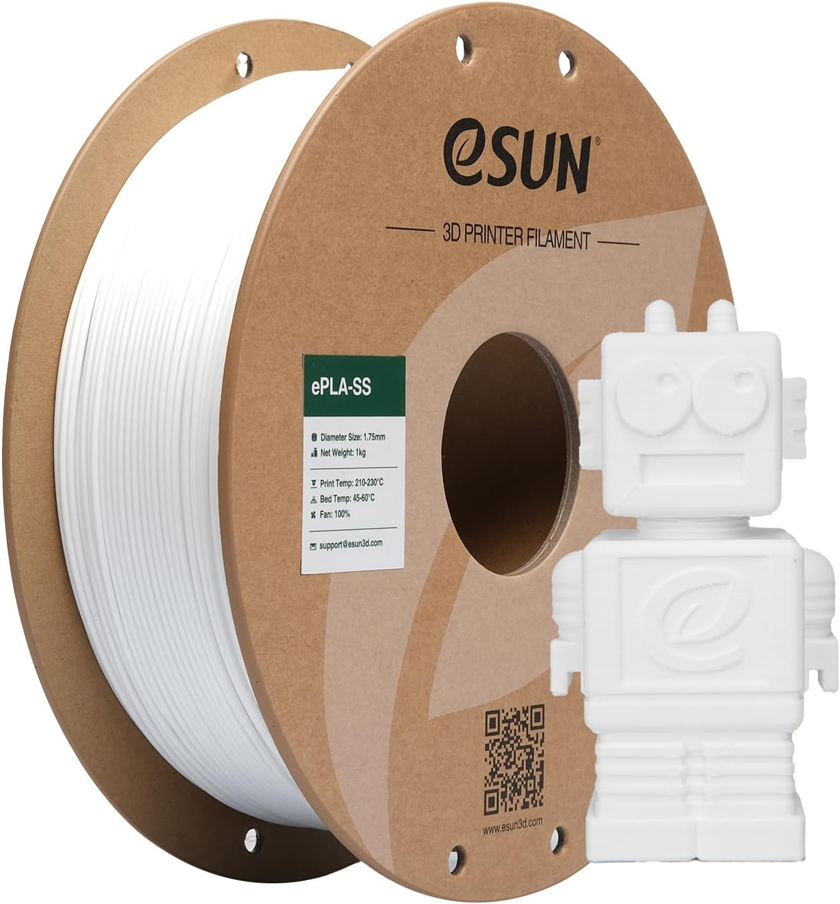 Нить eSUN PLA Basic 1,75 мм, нить для 3D-принтера PLA для быстрой печати, катушка 1 кг (2,2 фунта), 