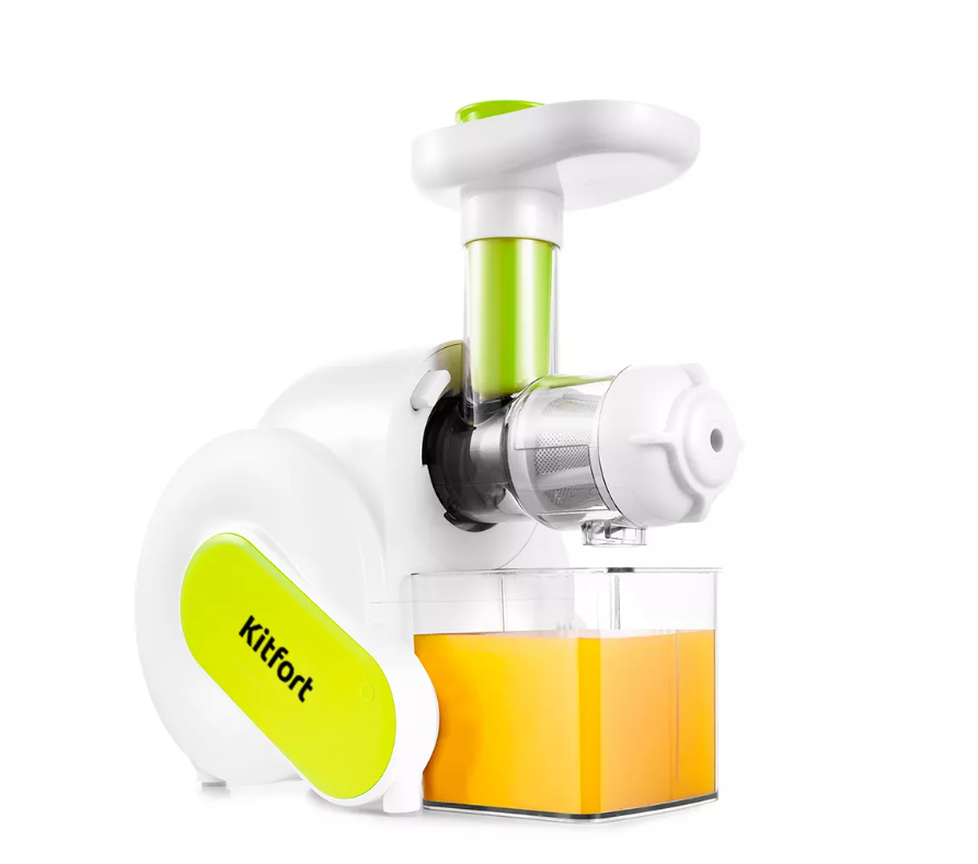 Соковыжималка шнековая Kitfort KT-1110-1 white/green