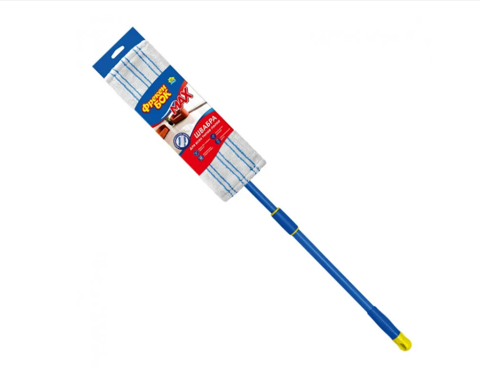 Швабра складная с насадкой из микрофибры Фрекен БОК MAX,120см