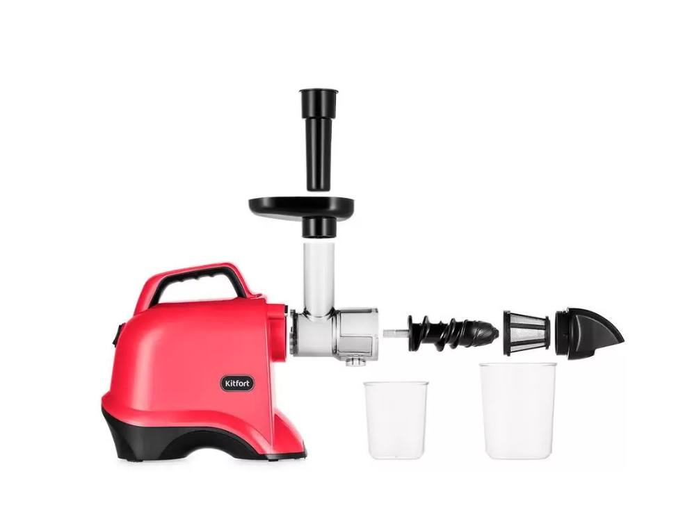 Соковыжималка шнековая Kitfort КТ-1142-1 150 Вт розовый