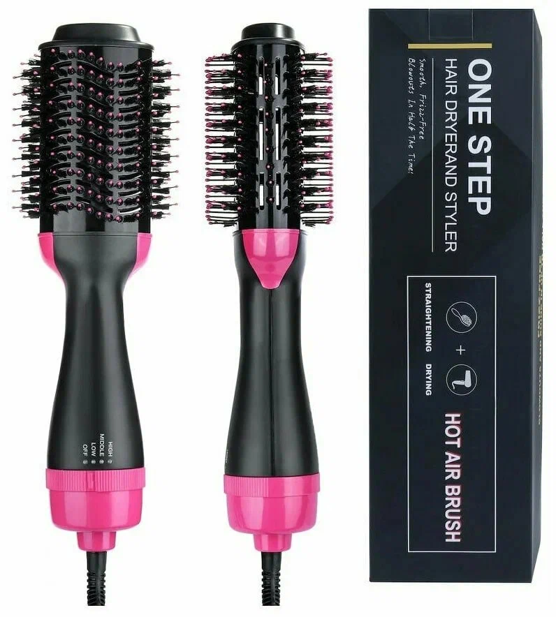 Фен-щетка для волос / Расческа с ионизацией One Step Фен-щётка (расчёска-фен) для волос Hair Dryer 3