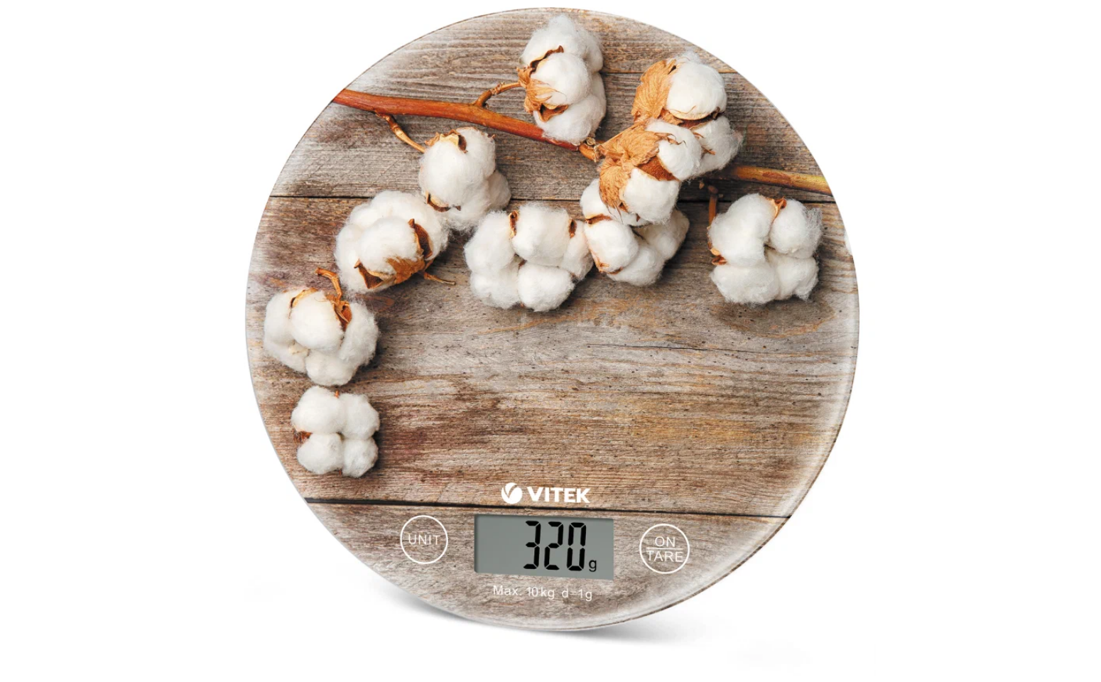 Весы кухонные VITEK 8019-VT-02, до 10 кг, точность измерения 1 гр