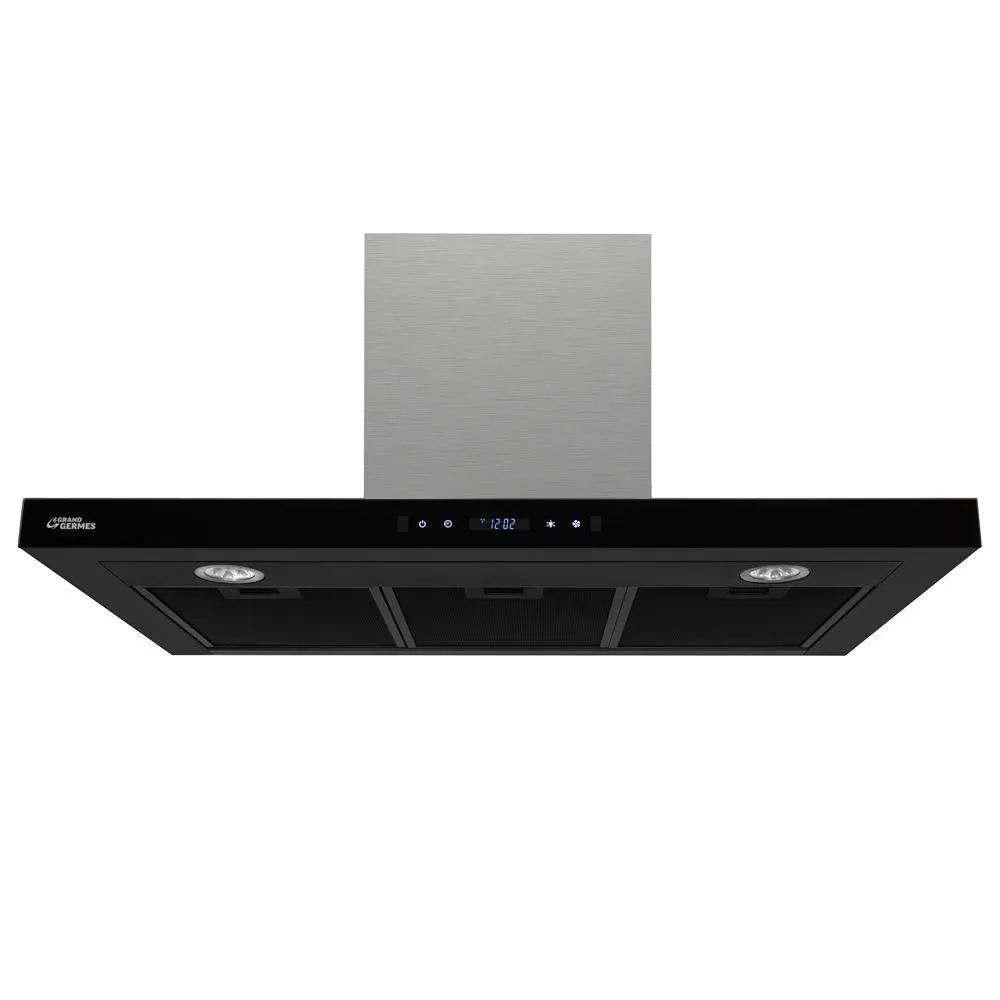 Вытяжка Grand&Germes Parma GC (90см, нержавеющая сталь/черная)