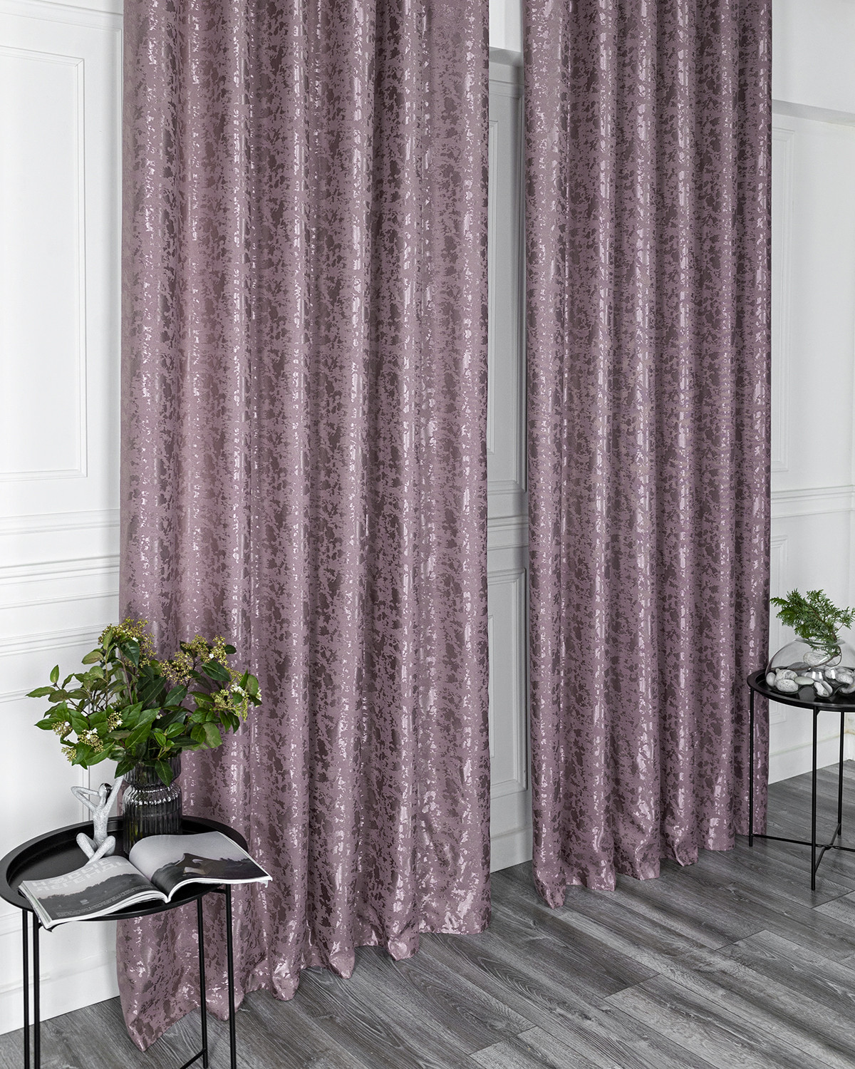 Штора канвас 270х150 Версаль Лиловый Evrika Home