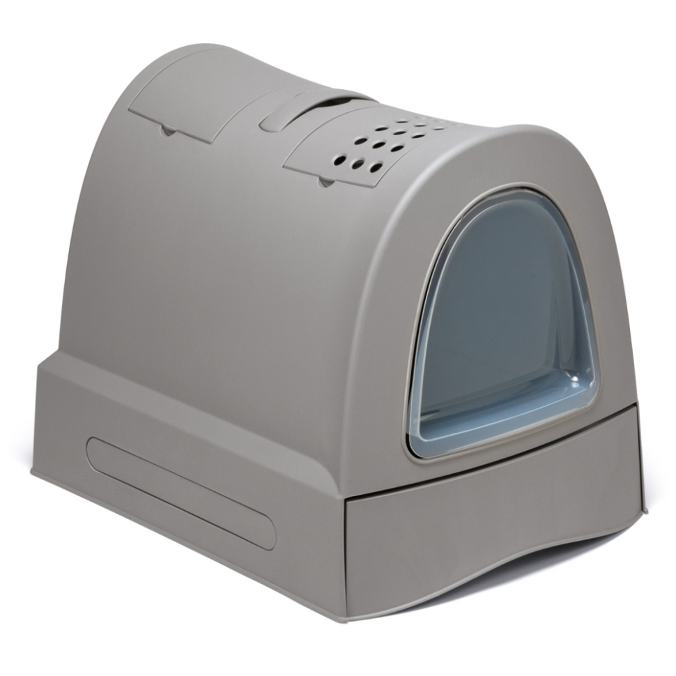 IMAC био-туалет для кошек ZUMA 40х56х42,5 см, серо-бежевый