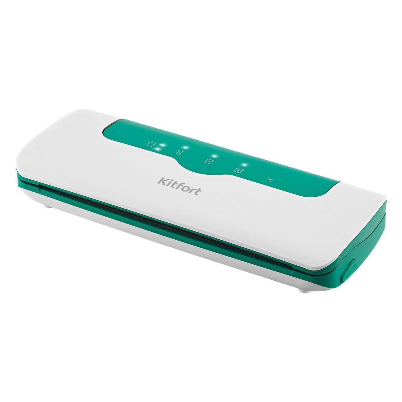 Вакуумный упаковщик Kitfort КТ-1536-2 белый/зеленый