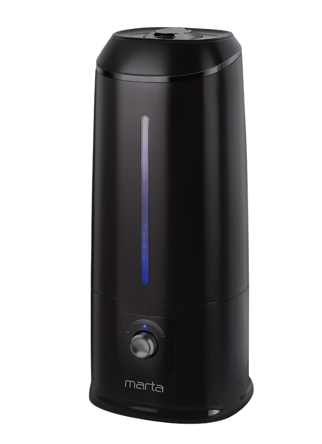 Увлажнитель воздуха ультразвуковой MARTA MT-HF4702A верхний залив антивирусная УФ - лампа черный жем