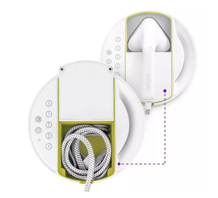 Отпариватель Kitfort KT-9110-2, бело-салатовый
