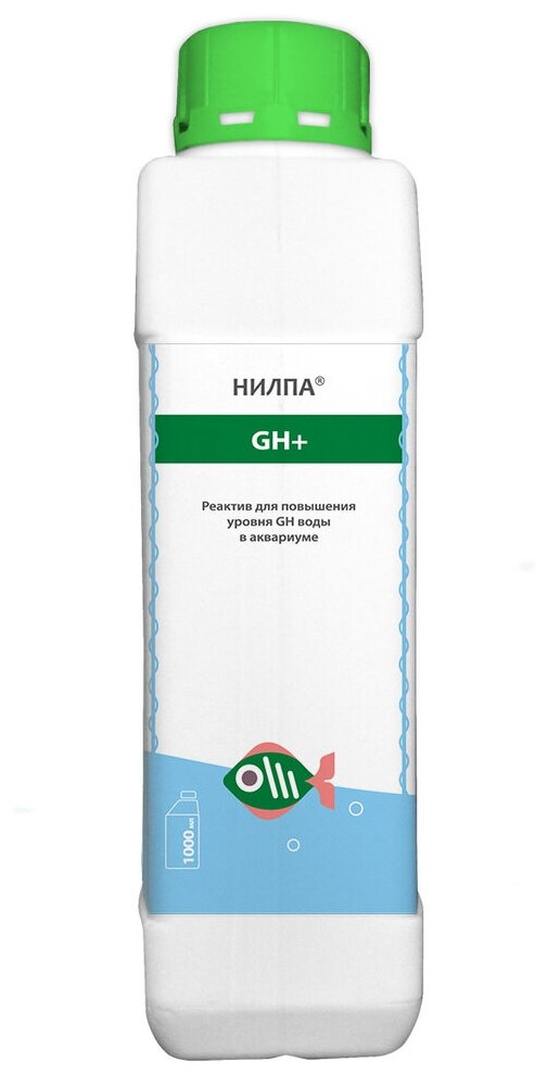 Реактив нилпа "gH+", для повышения общей жесткости воды, 1000 мл