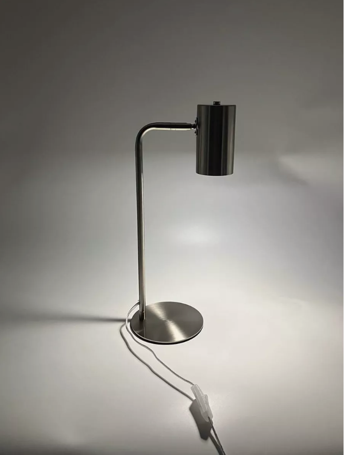 Настольная лампа E27 МТ2013 атласный никель