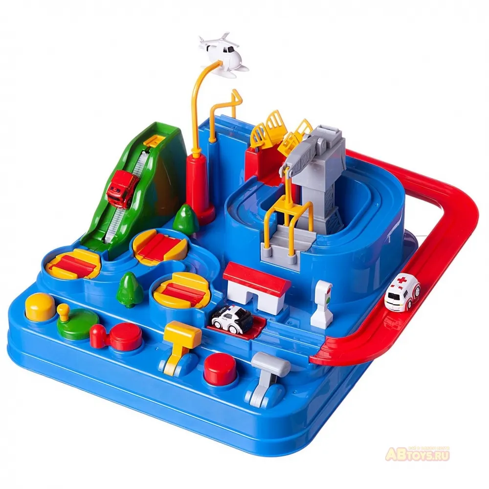Игра интерактивная ABtoys АвтоСити "Умная дорога. Город" (центр управления с 3 машинками) PT-01519