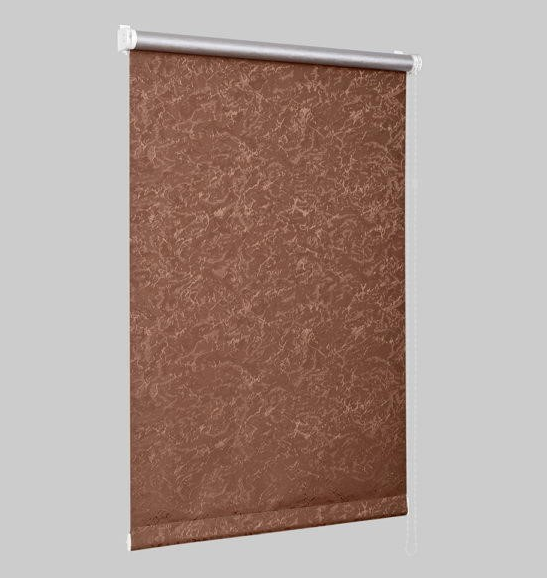 Штора мини рулонная СРШ-01МП-79513 52(48)х170 шоколад Blackout