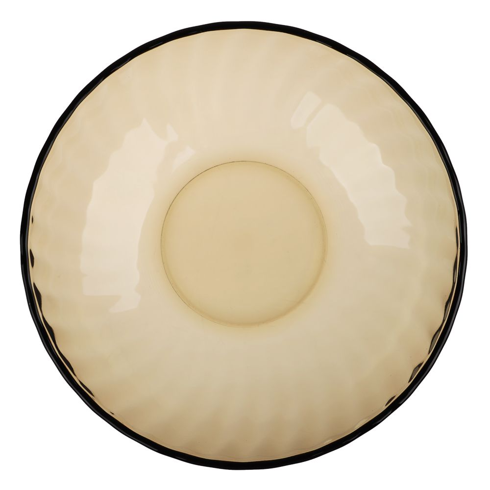 Тарелка глубокая 19см стекло ELICA дымка (6/24) 62100