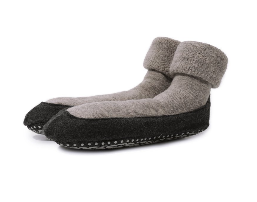 Шерстяные мужские домашние туфли, размер 43-44