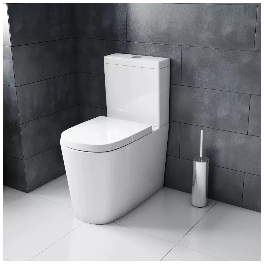 Cuvette Унитаз напольный безободковый с бачком, с микролифтом Compact с горизонтальным выпуском