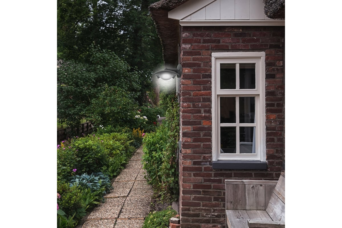 Садово-парковый светильник Apeyron светодиодный, настенный вниз, Дели 4», 8Вт, 4-х гранный, 720Лм, 6