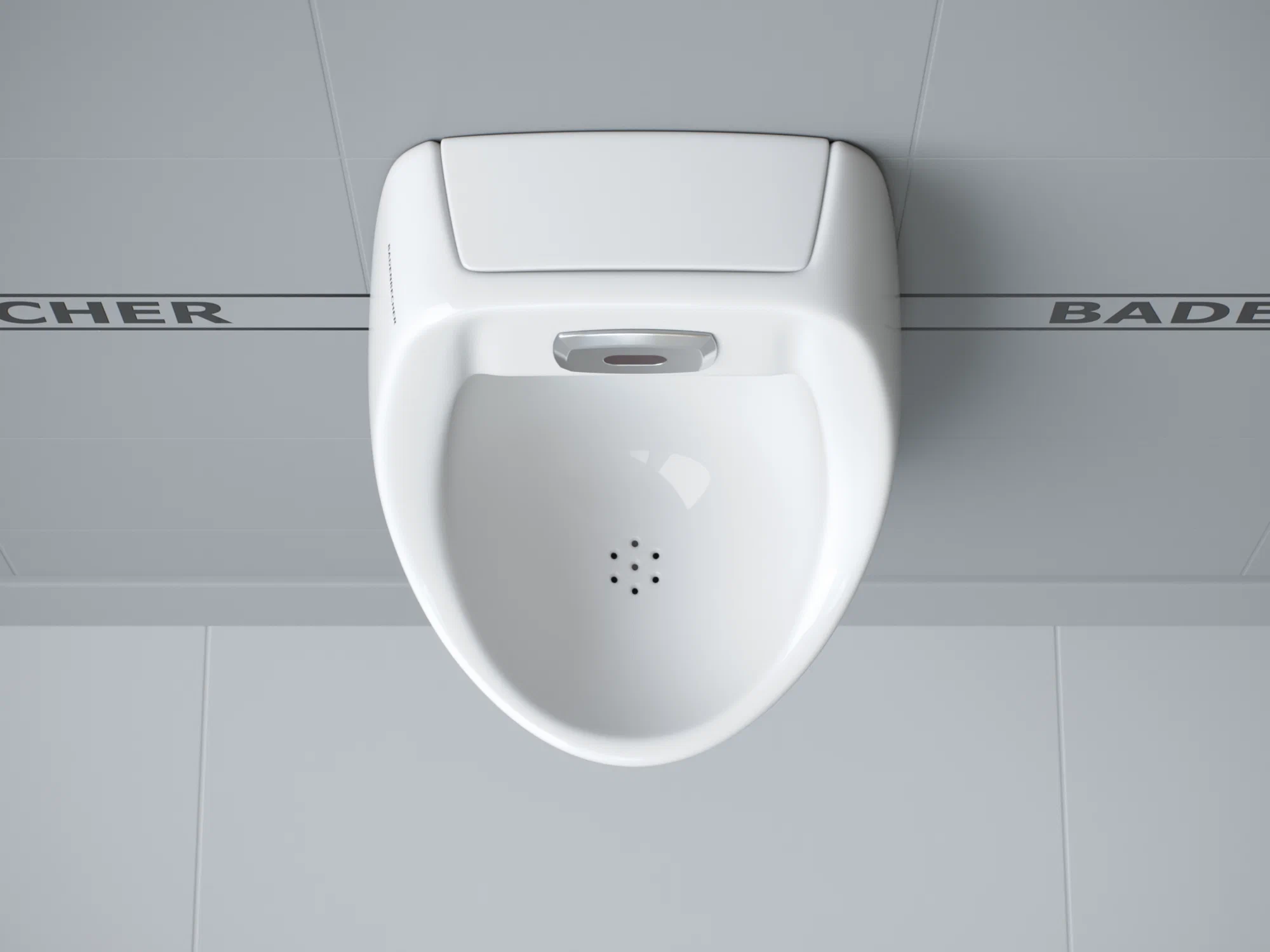 Автоматический подвесной писсуар с сенсором Sensor 56PTW (выпуск - в стену)