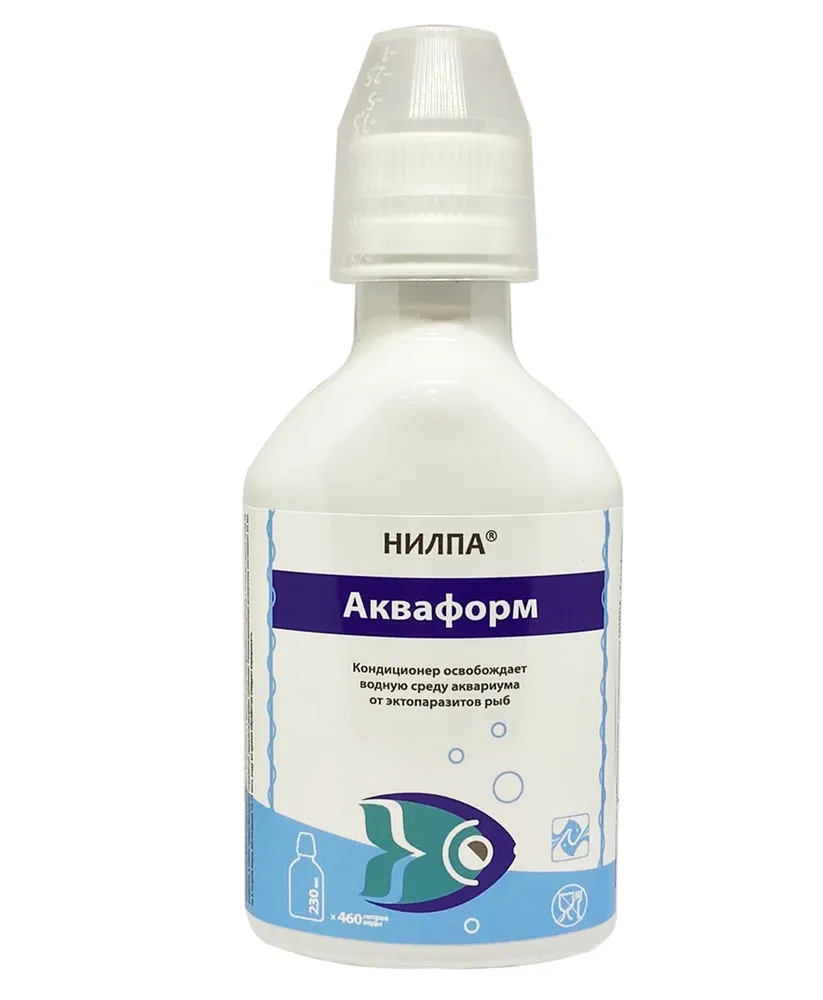 Кондиционер НИЛПА "Акваформ" освобождает водную среду от экзопаразитов, 230 мл