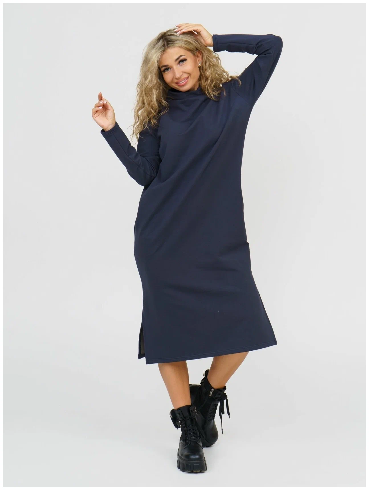 П-033 НСД Платье женское серое, размер 50 