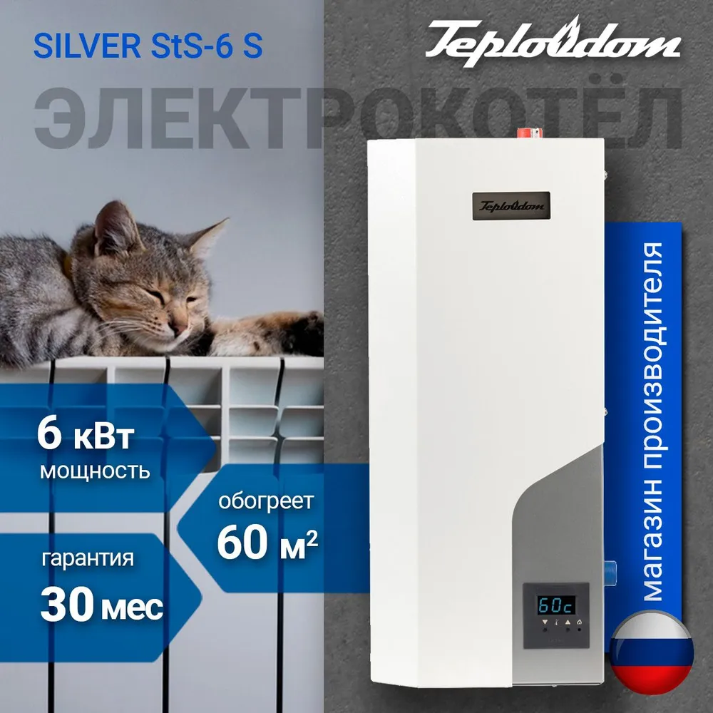 Котел электрический Teplodom i-TRM SILVER StS-6