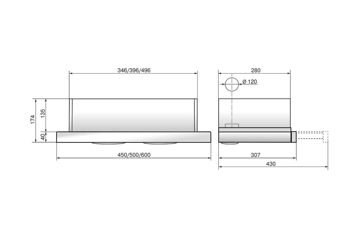 Кухонная вытяжка ELIKOR Интегра 45П-400-В2Л_белый/нерж 841582