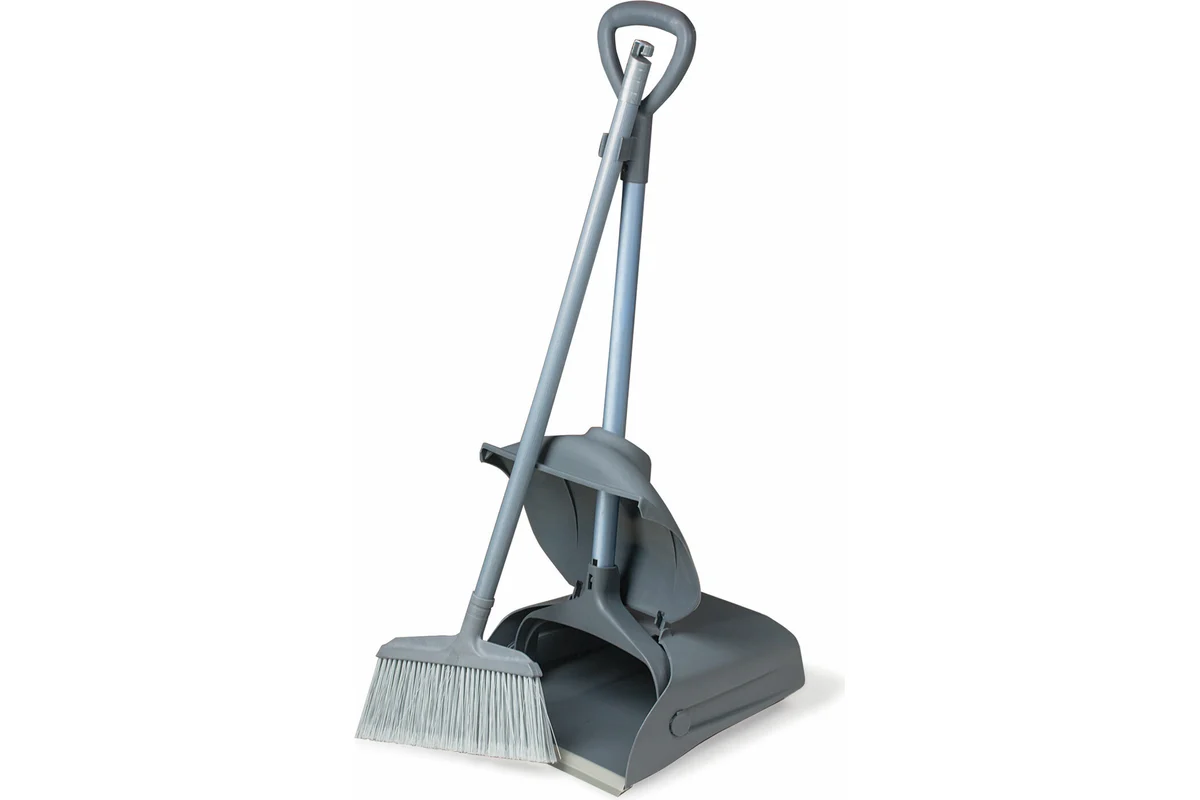 Закрывающийся совок для мусора+щетка ЛАЙМА PROFESSIONAL