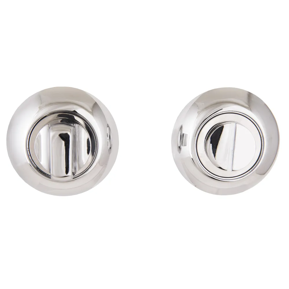 Сантехническая завертка-фиксатор WC для межкомнатных дверных защелок АЛЛЮР BK-R1 CP(3122)