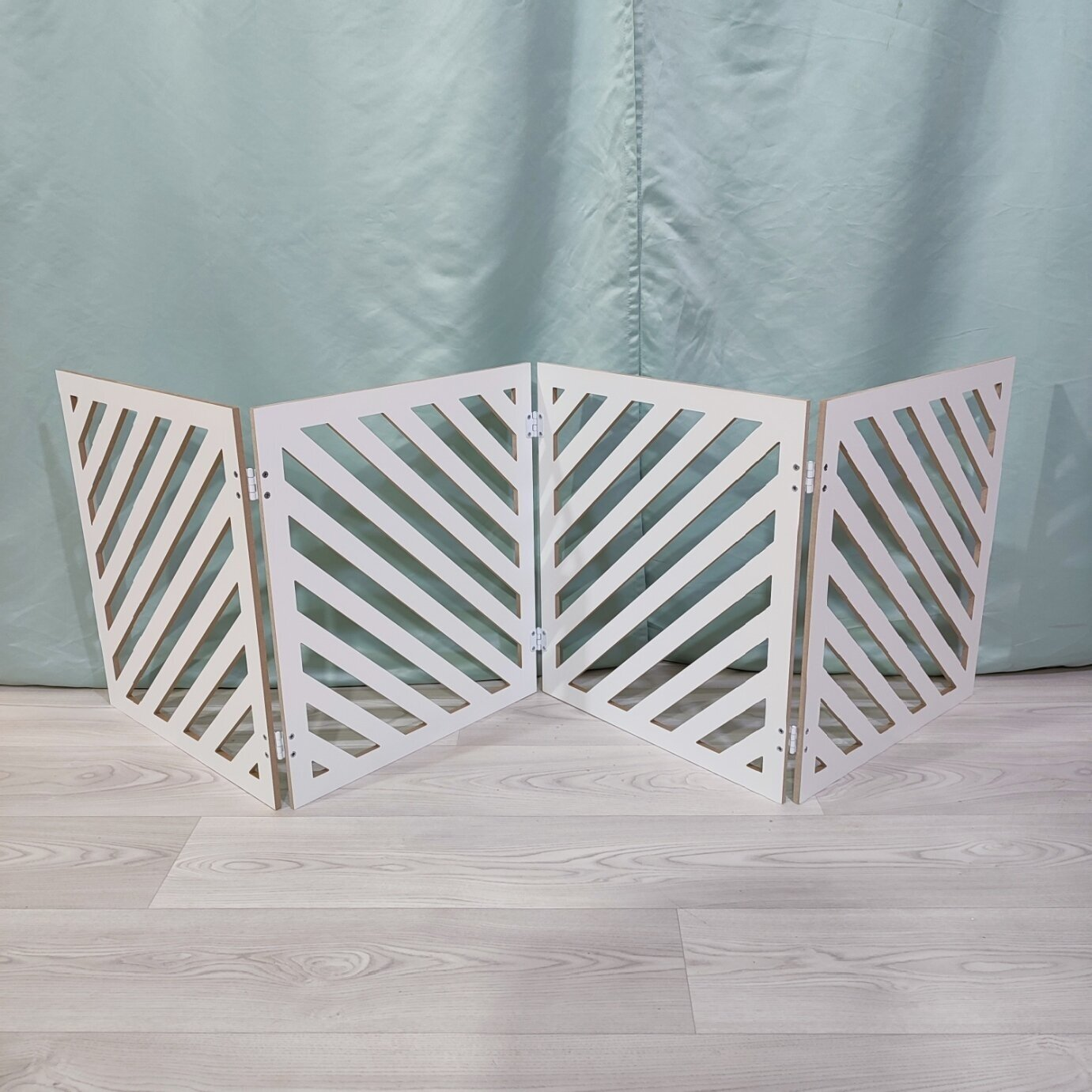 Новое Поколение Ограждение для собаки. Высота 58 см, ширина 200 см, белый