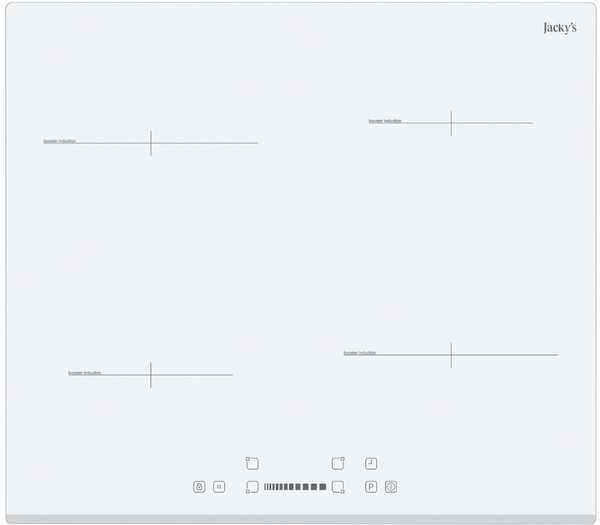 Встраиваемая варочная панель индукционная Jacky's JH IW66 белый