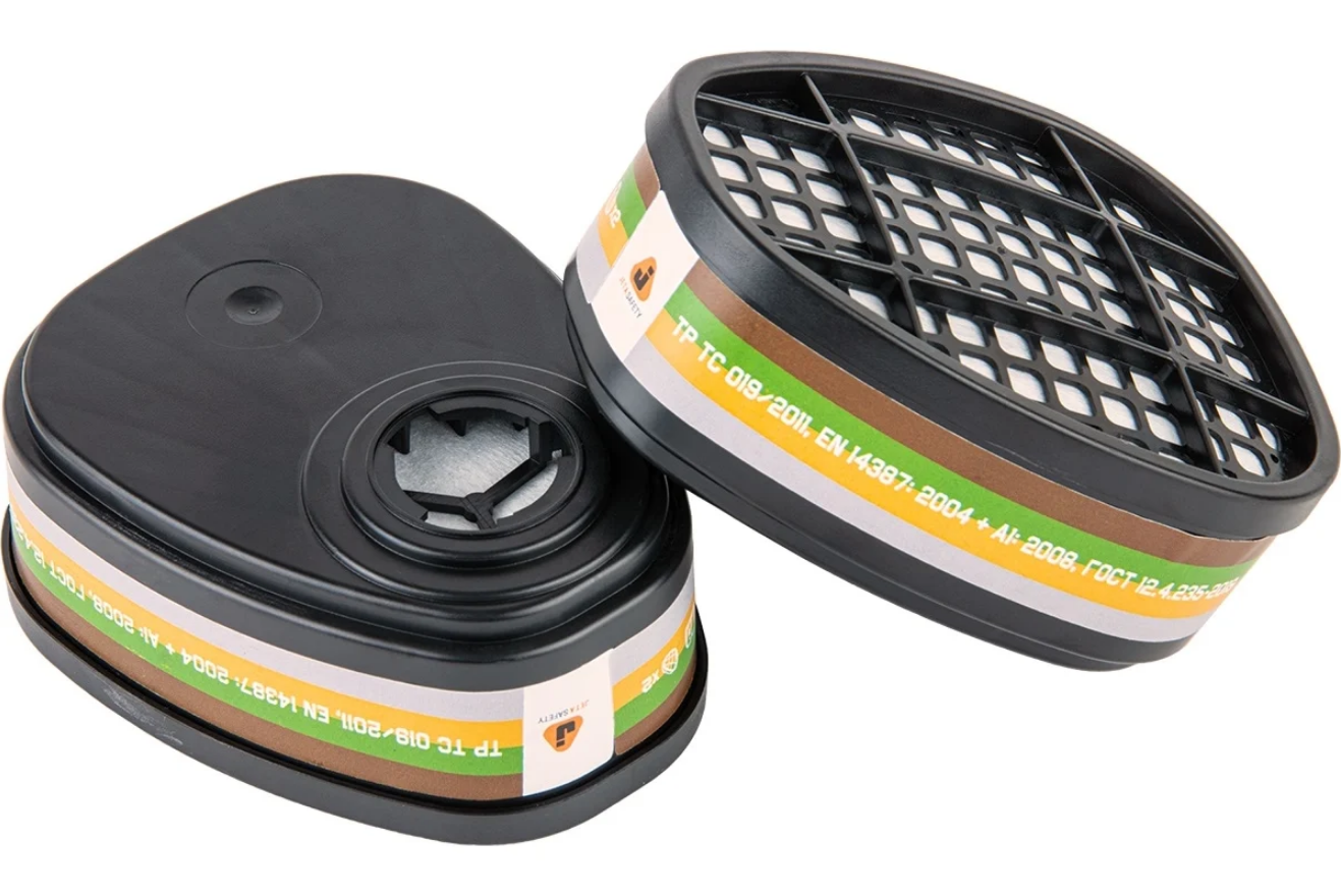 Противогазовый фильтр для защиты от органических, неорганических, кислых газов и аммиака класса Jeta